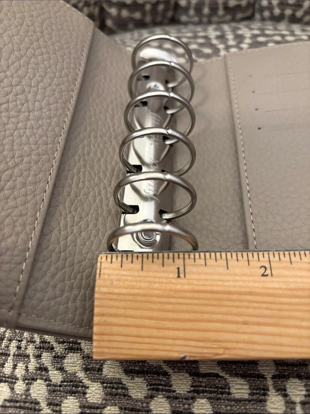 Filofax Pocket Norfolk Rings Planner Organizer Leather New Color: Taupe